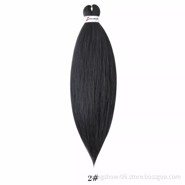 Wholesale Pre-stretched Braid Hair Hot Water Braid Jumbo Crochet Braiding Synthetic Hair
